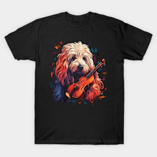 Komondor Playing Violin T-Shirt